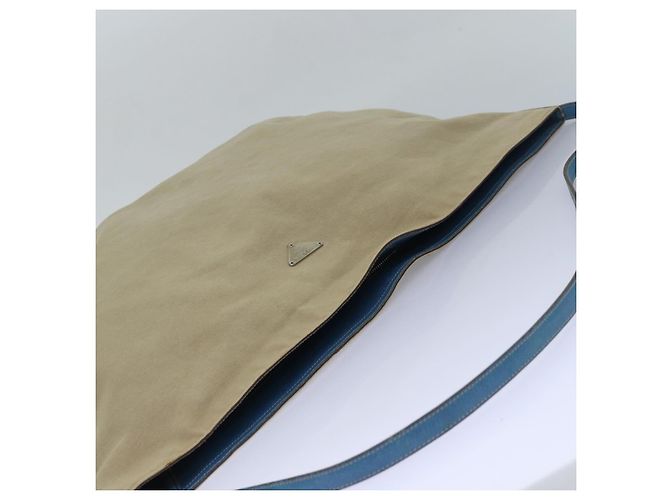Borsa a Spalla PRADA in Tela Beige Auth ac3161 - vista 6