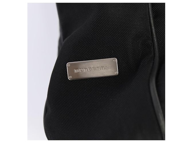 Borsa a mano in pelle nylon Burberry Nova Check 2 vie nera Auth bs16211 Nero - vista 18