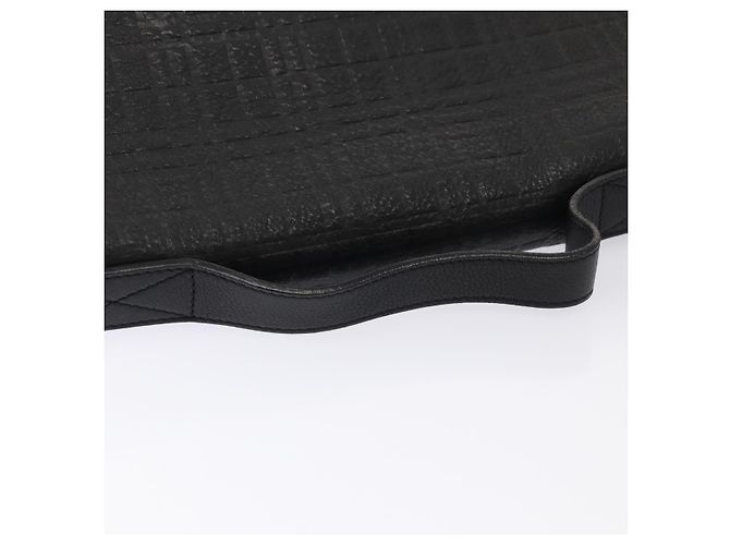 Borsa a mano in pelle nylon Burberry Nova Check 2 vie nera Auth bs16211 Nero - vista 8