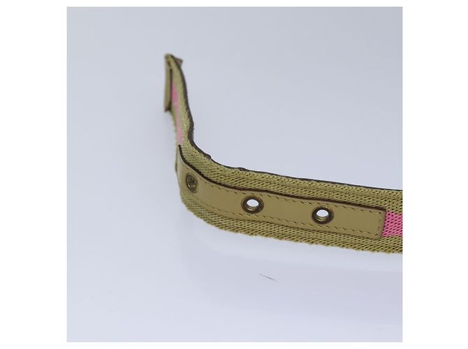 Cinturón GUCCI de lona 27,6""-38,6"" Rosa Caqui 90737 Auth am6564 - vista 7