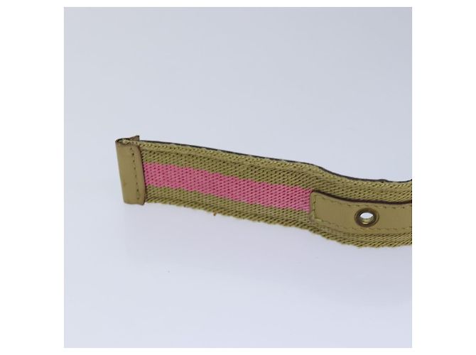 Cinturón GUCCI de lona 27,6""-38,6"" Rosa Caqui 90737 Auth am6564 - vista 8