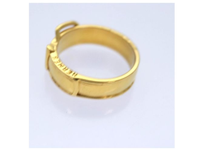 Ring Hermès Anello per sciarpa HERMES in metallo dorato Auth am6612 D'oro - vista 4