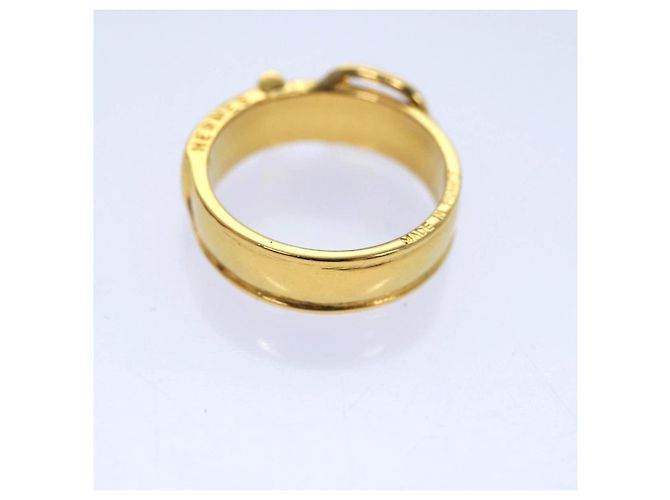 Ring Hermès Anello per sciarpa HERMES in metallo dorato Auth am6612 D'oro - vista 5