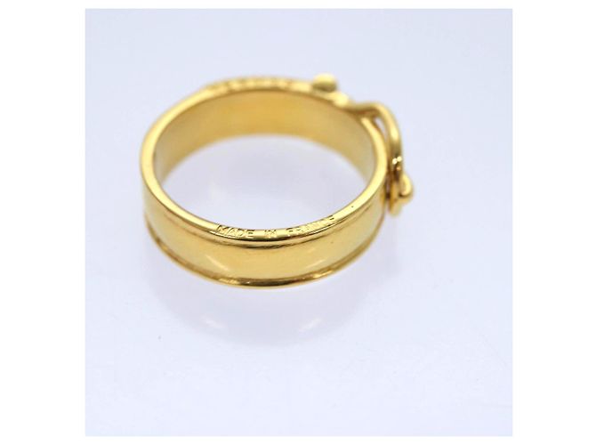 Ring Hermès Anello per sciarpa HERMES in metallo dorato Auth am6612 D'oro - vista 6