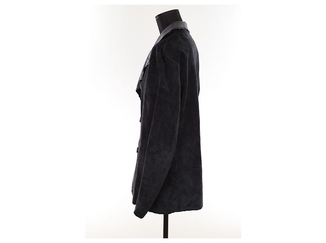 Lanvin Jaqueta de camurça azul - vista 3