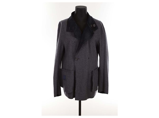 Lanvin Jaqueta de camurça azul - vista 5