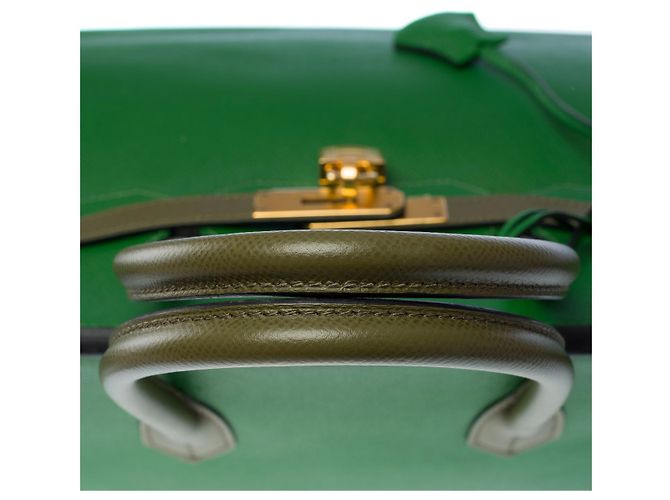 Hermès Sac HERMES Birkin 35 en Cuir Vert - 102039 - vue 10