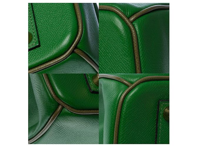 Hermès Sac HERMES Birkin 35 en Cuir Vert - 102039 - vue 12