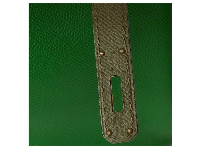 Hermès Sac HERMES Birkin 35 en Cuir Vert - 102039 - vue 8