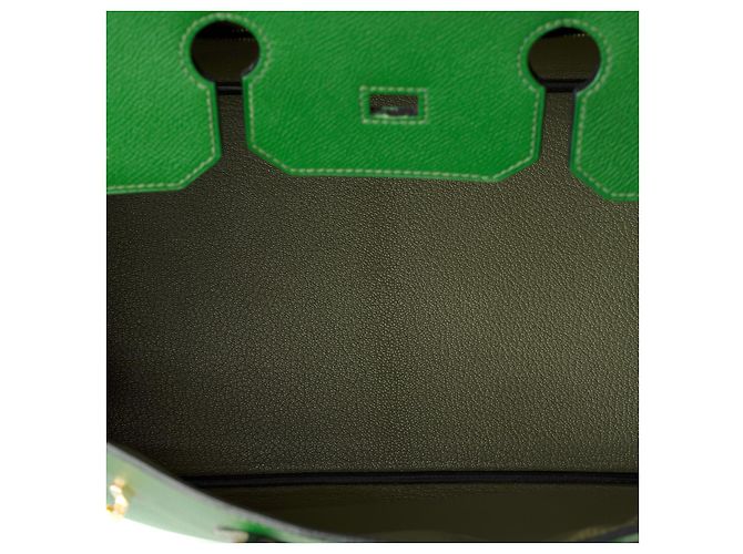 Hermès Sac HERMES Birkin 35 en Cuir Vert - 102039 - vue 9