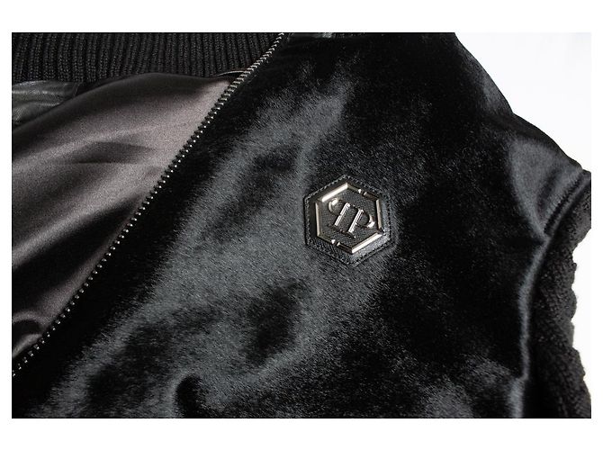 Ponyskin-Jacke Philipp Plein Schwarz - Ansicht 5