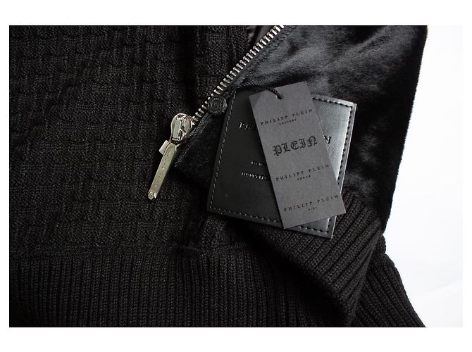 Ponyskin-Jacke Philipp Plein Schwarz - Ansicht 6