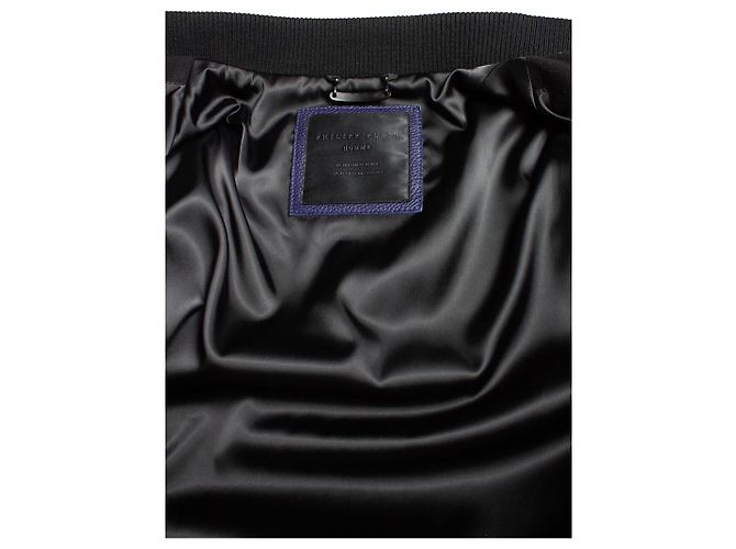 Giacca bomber in pile di lana Philipp Plein Nero Blu - vista 5