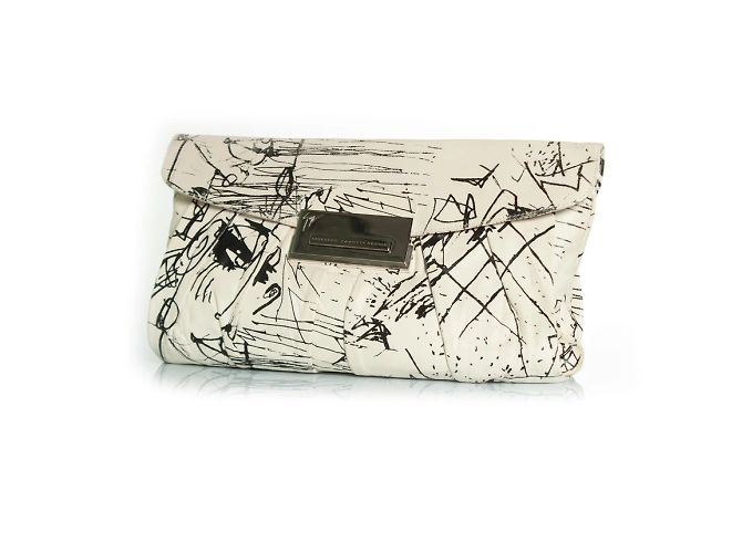 Clutch nero e bianco Giuseppe Zanotti - vista 2