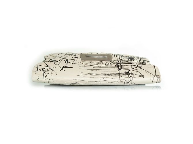 Clutch nero e bianco Giuseppe Zanotti - vista 4