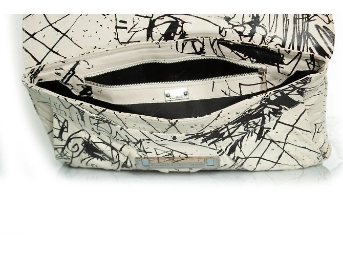 Clutch nero e bianco Giuseppe Zanotti - vista 9