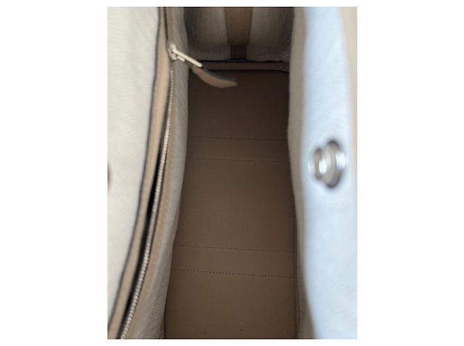 Hermès Garden Party 30 Beige in Pelle Epsom - vista 5