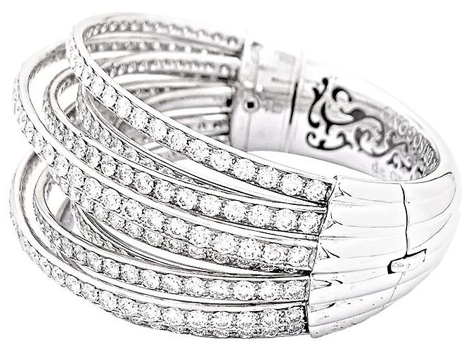 Bracciale De Grisogono, 'Allegra', oro bianco, diamanti. - vista 4