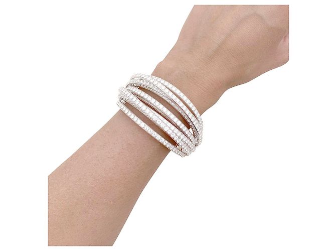 Bracciale De Grisogono, 'Allegra', oro bianco, diamanti. - vista 6