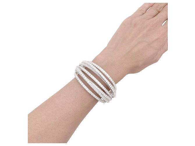 Bracciale De Grisogono, 'Allegra', oro bianco, diamanti. - vista 7