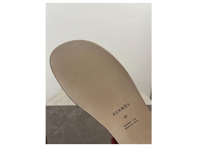 Trim Hermès Sandali HERMES T.EU 43 Pelle Cammello - vista 4