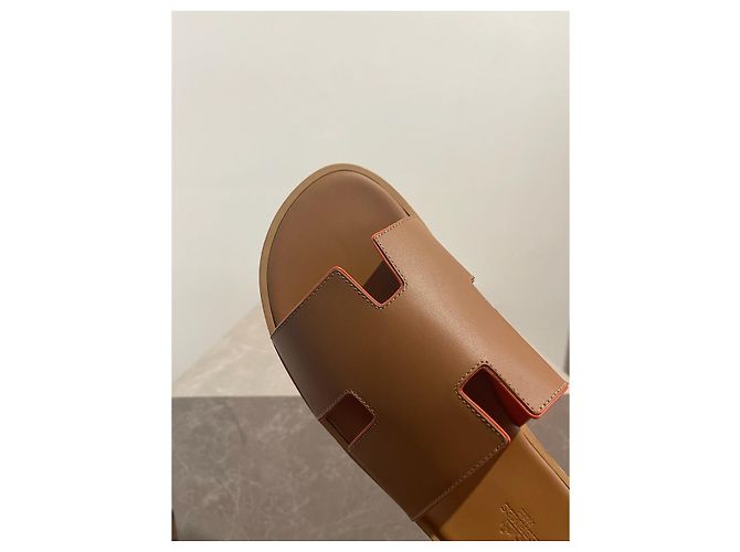 Trim Hermès Sandali HERMES T.EU 43 Pelle Cammello - vista 5