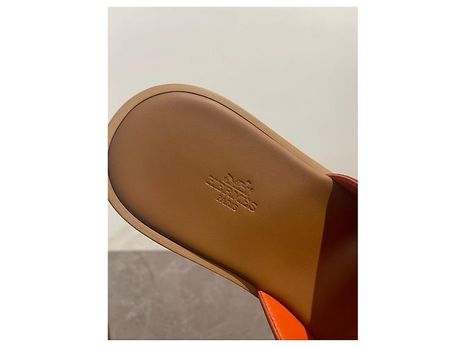 Trim Hermès Sandali HERMES T.EU 43 Pelle Cammello - vista 6