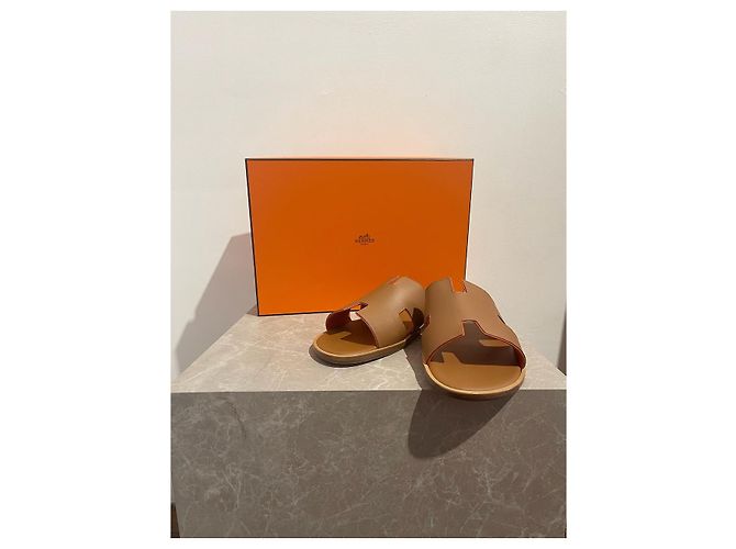 Trim Hermès Sandali HERMES T.EU 43 Pelle Cammello - vista 7