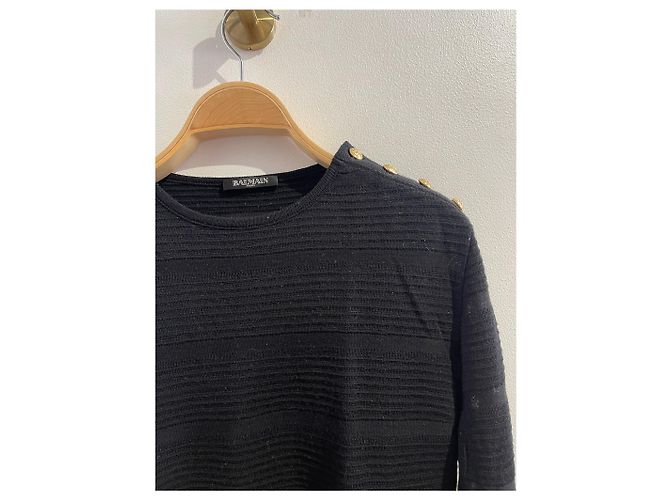 BALMAIN Malha T.FR 38 Lã Preto - vista 2