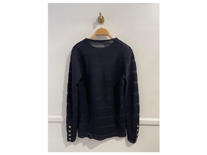 BALMAIN Malha T.FR 38 Lã Preto - vista 3