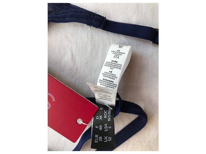 Garter belt blu navy 40 FR La Perla - vista 6