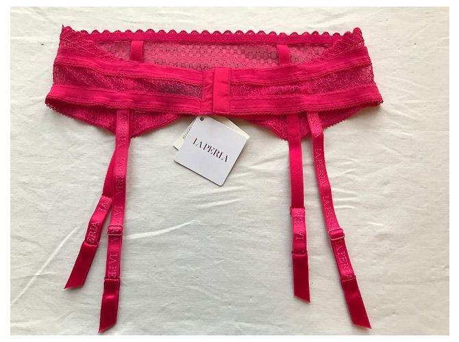 Garter rosa acceso 42 FR La Perla Fuschia - vista 5