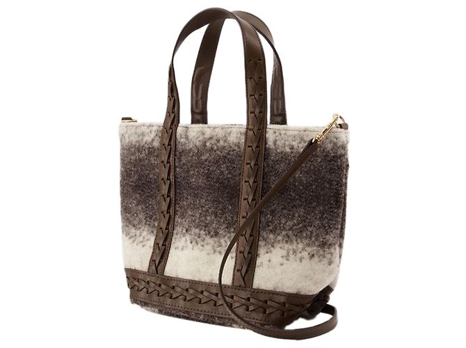 Cabas S Shopper Bag - Vanessa Bruno - Wool - Brown - view 2
