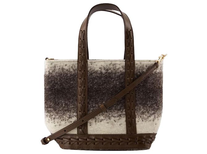 Cabas S Shopper Bag - Vanessa Bruno - Wool - Brown - view 3