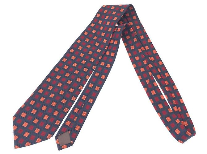 Cravatta in seta Yves Saint Laurent Rosso - vista 3