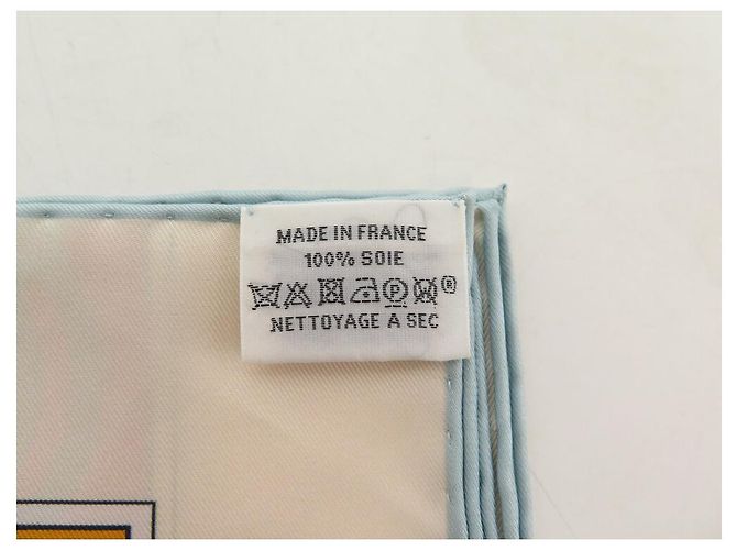 Hermès NOVE LENÇOS HERMES DA SOMBRINHA AO DUEL QUADRADO 90 DUPLO LADO + CAIXA DE LENÇO Branco - vista 10