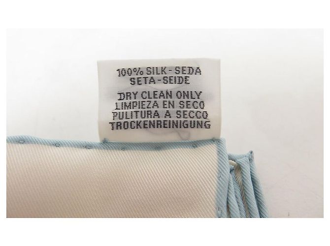 Hermès NOVE LENÇOS HERMES DA SOMBRINHA AO DUEL QUADRADO 90 DUPLO LADO + CAIXA DE LENÇO Branco - vista 11