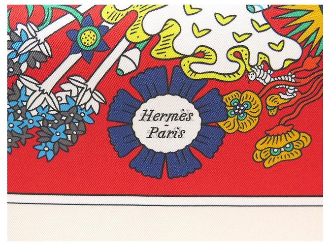 Hermès NOVE LENÇOS HERMES DA SOMBRINHA AO DUEL QUADRADO 90 DUPLO LADO + CAIXA DE LENÇO Branco - vista 4