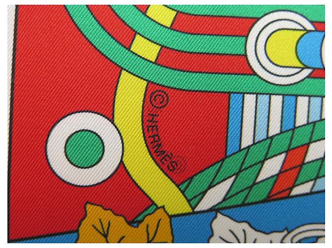 Hermès NOVE LENÇOS HERMES DA SOMBRINHA AO DUEL QUADRADO 90 DUPLO LADO + CAIXA DE LENÇO Branco - vista 5
