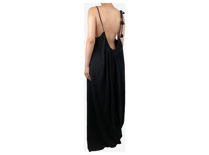 The row Vestido maxi de algodón negro - talla L - vista 2