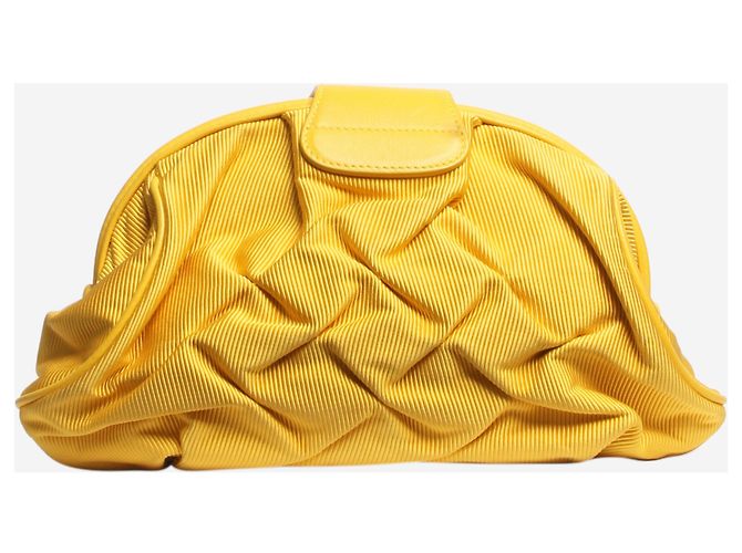 Smythson Bolsa de mão amarela Amarelo - vista 3