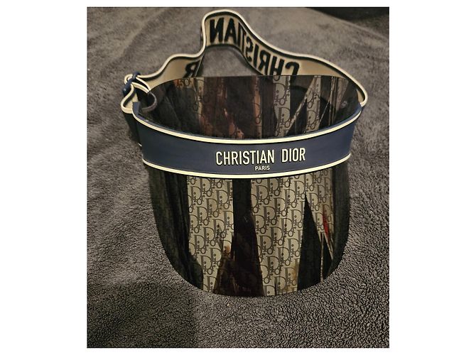 Visiera per il sole Christian Dior Argentata Plastica Argento - vista 2