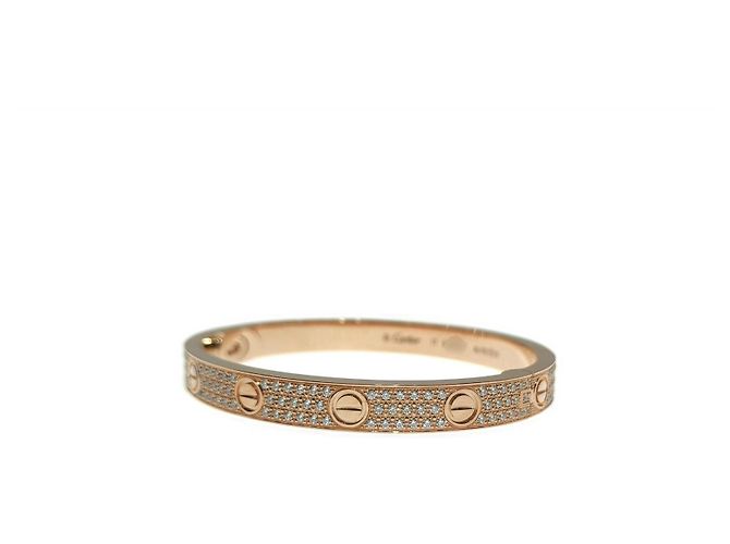 Love Bracciale Cartier Oro Rosa Dorato D'oro - vista 2