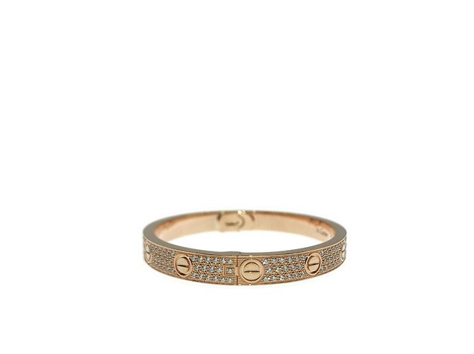 Love Bracciale Cartier Oro Rosa Dorato D'oro - vista 3