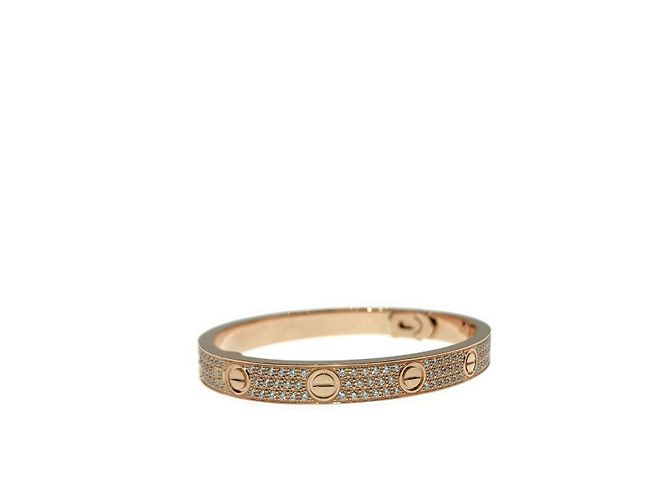 Love Bracciale Cartier Oro Rosa Dorato D'oro - vista 4