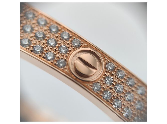 Love Bracciale Cartier Oro Rosa Dorato D'oro - vista 6