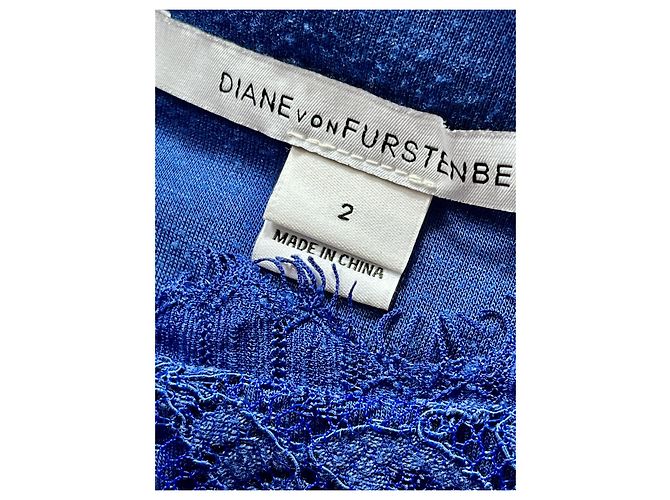 Diane Von Furstenberg Vestido de encaje Zarita de DvF en azul celeste - vista 5