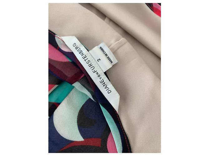 Diane Von Furstenberg Vestido de gasa de seda Eribec de DvF con estampado en espiral Multicolor - vista 6