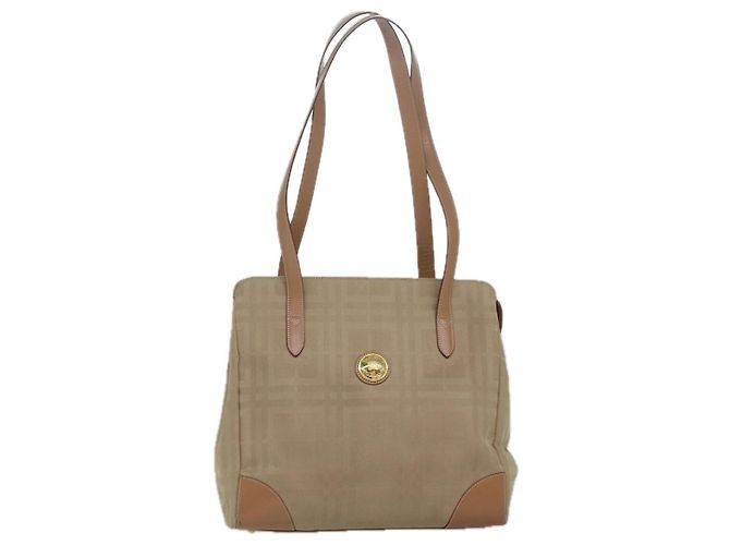 Autre Marque Borsa a Spalla Burberrys Nova Check in Tela Beige Auth yk13997 - vista 13
