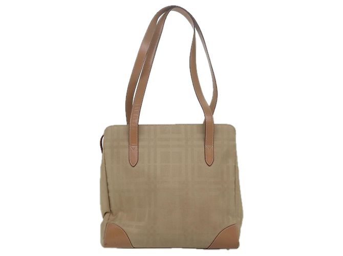 Autre Marque Borsa a Spalla Burberrys Nova Check in Tela Beige Auth yk13997 - vista 2